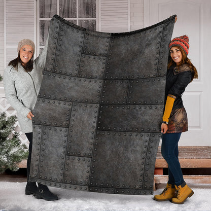 Armor Pattern Print Design 02 Premium Blanket
