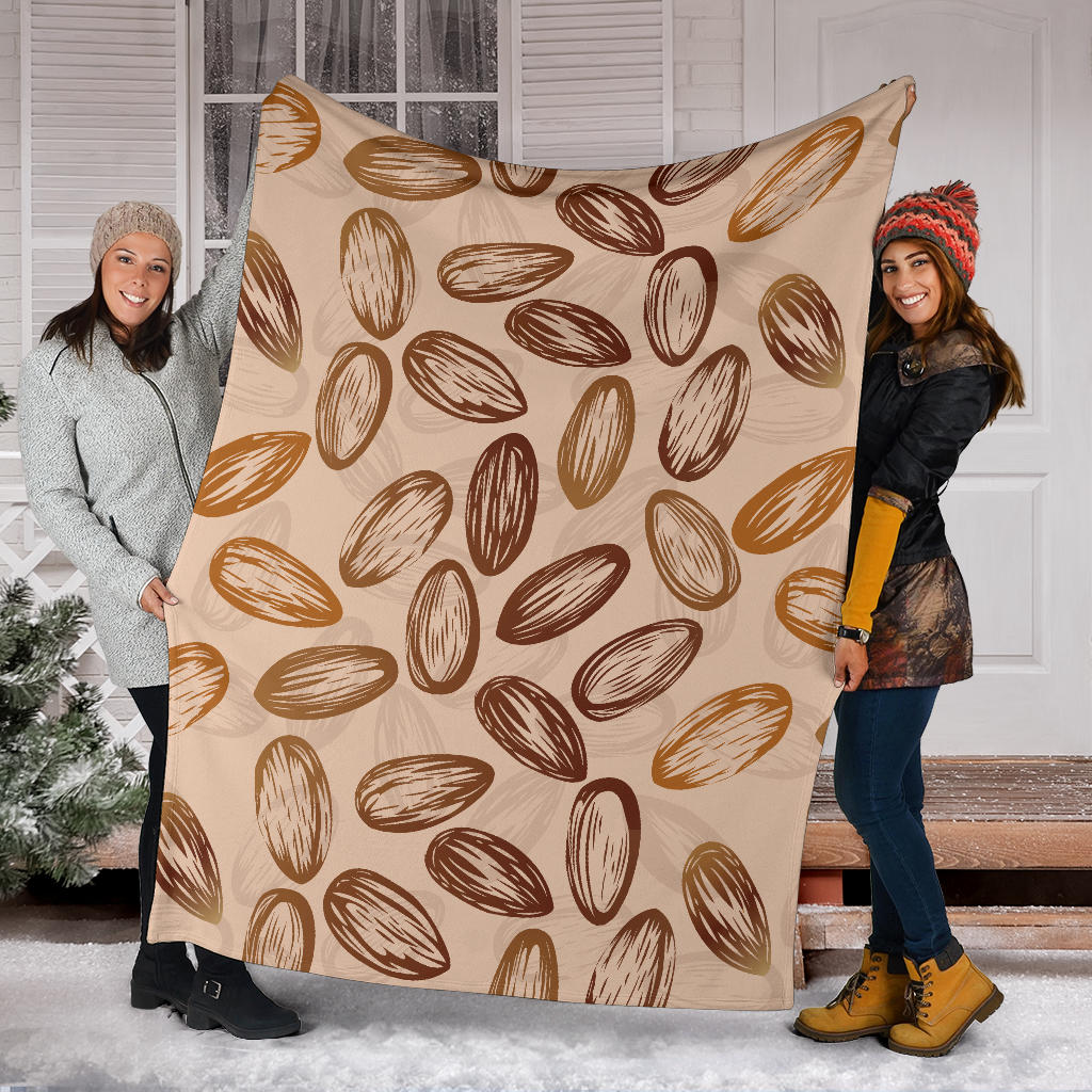 Almond Pattern Print Design 02 Premium Blanket