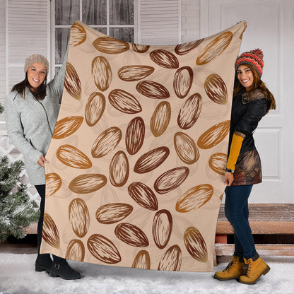 Almond Pattern Print Design 02 Premium Blanket