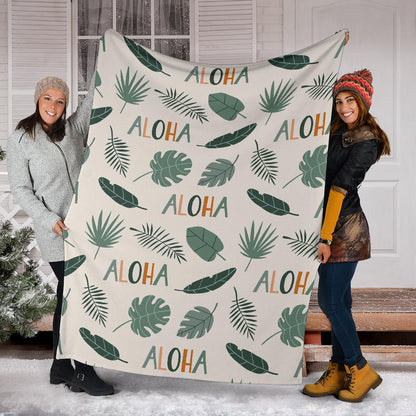 Aloha Hawaii Pattern Print Design 05 Premium Blanket