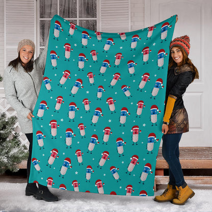 Pill Pattern Print Design A03 Premium Blanket