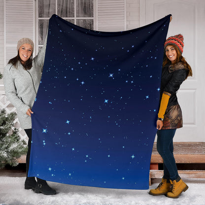 Night sky Pattern Print Design A01 Premium Blanket