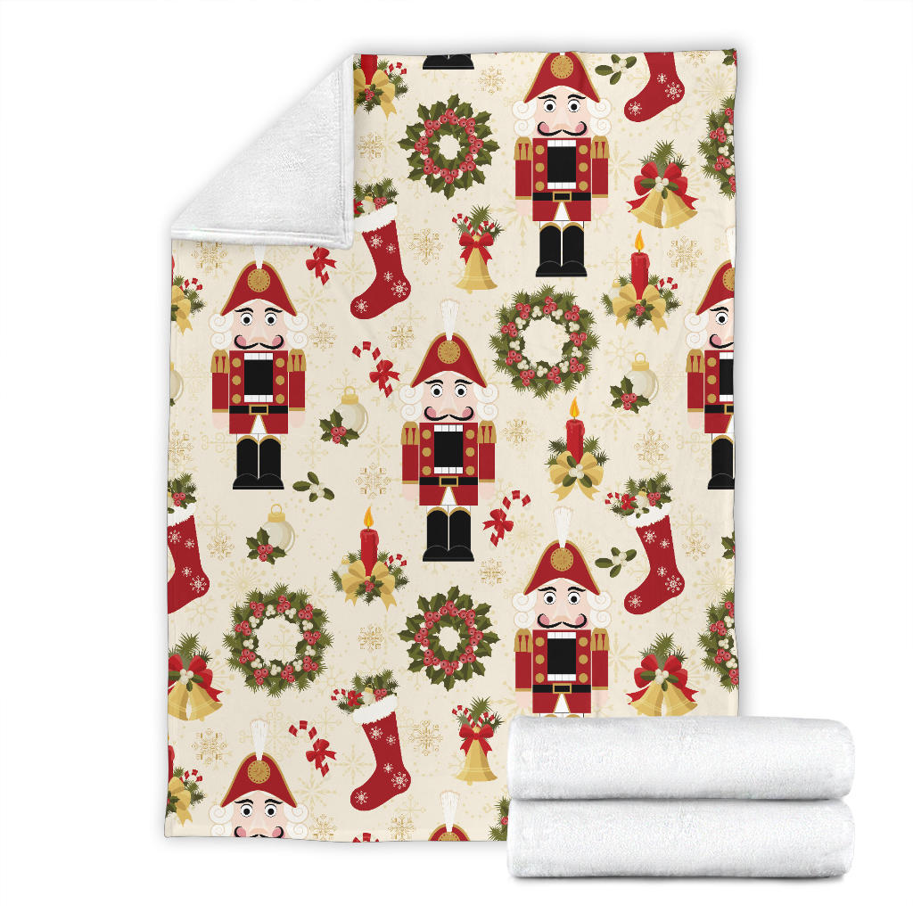Nutcracker Pattern Print Design A01 Premium Blanket