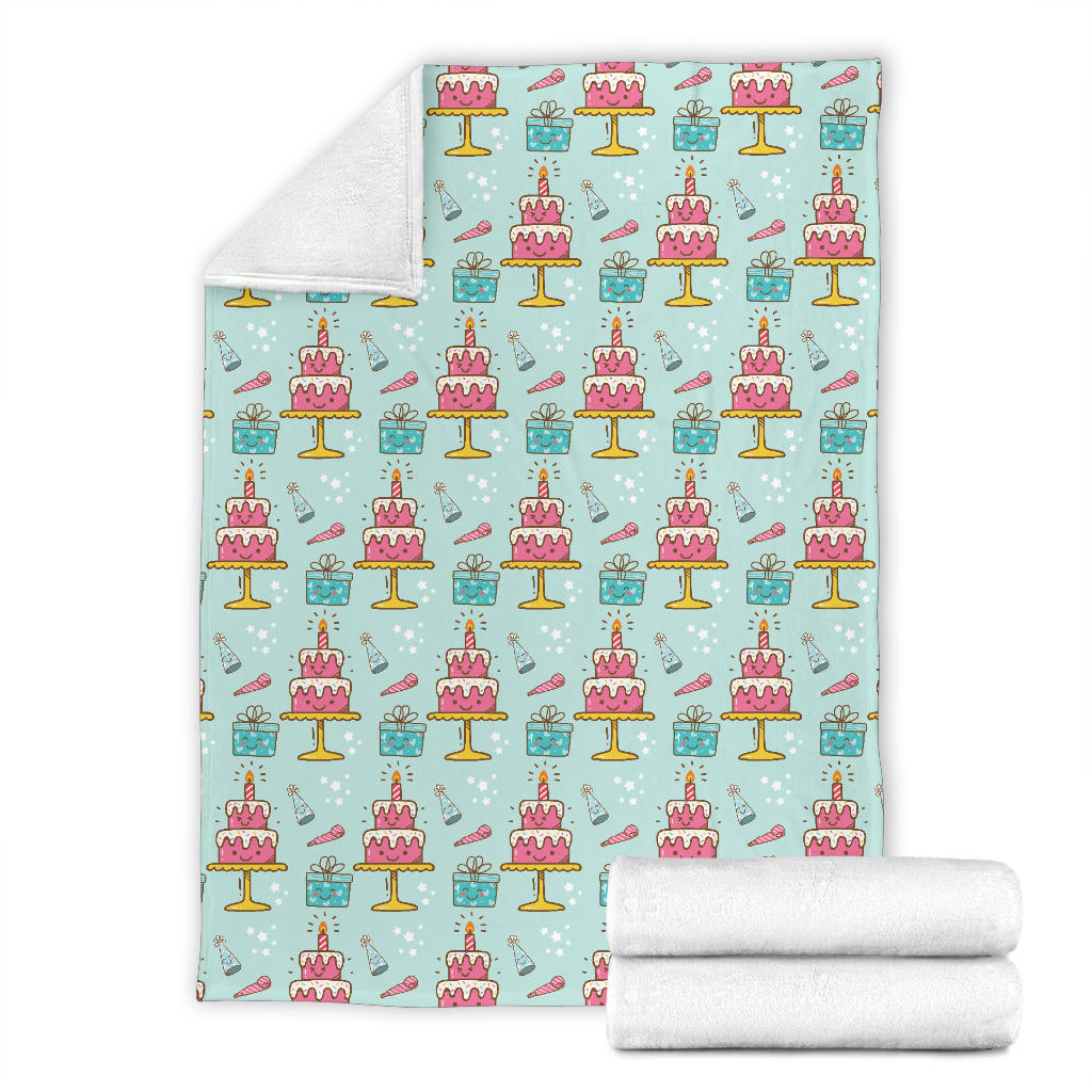 Cake Pattern Print Design 06 Premium Blanket