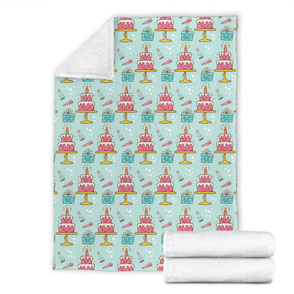 Cake Pattern Print Design 06 Premium Blanket