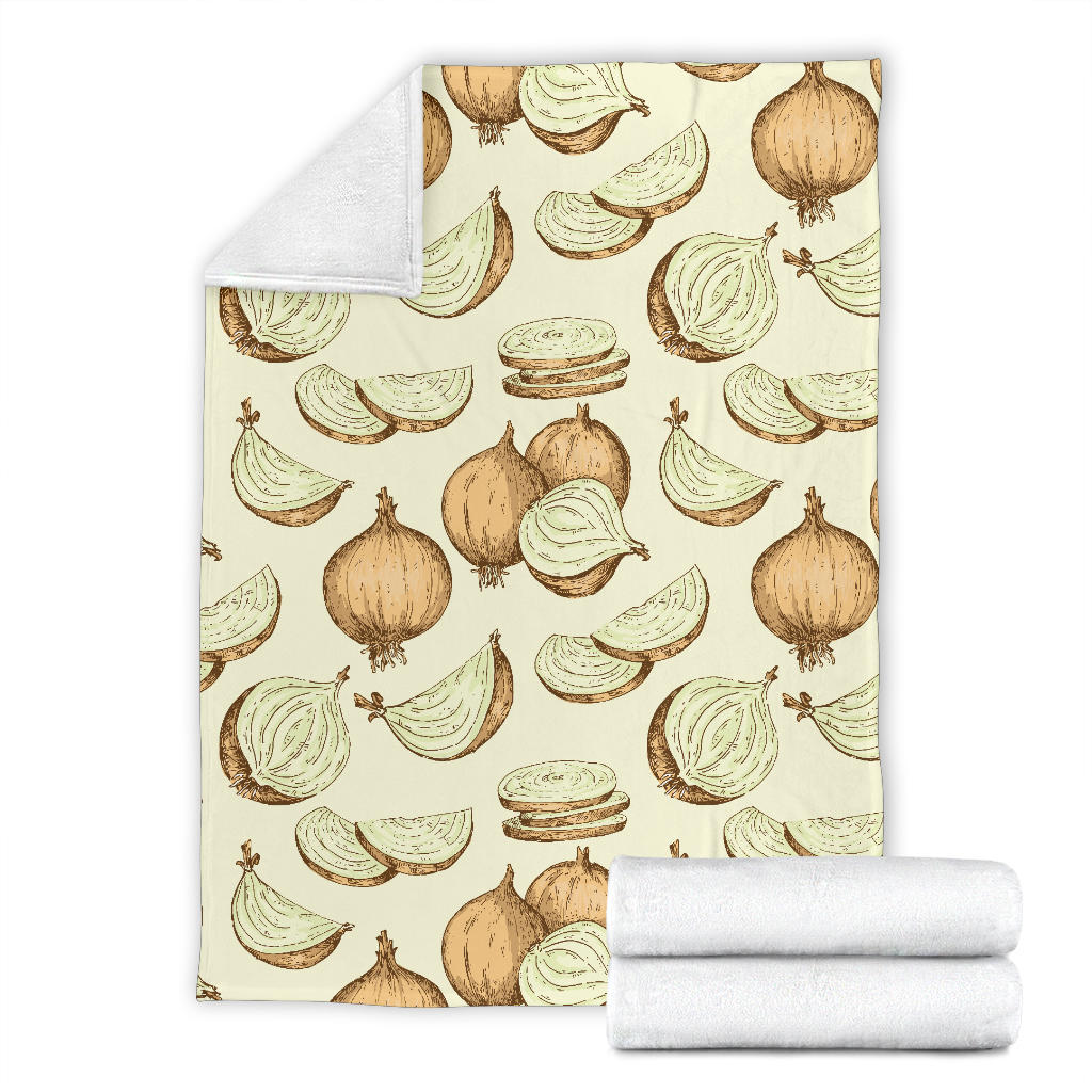 Onion Pattern Print Design A02 Premium Blanket