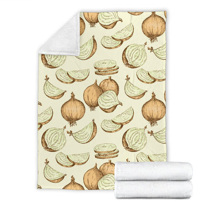 Onion Pattern Print Design A02 Premium Blanket