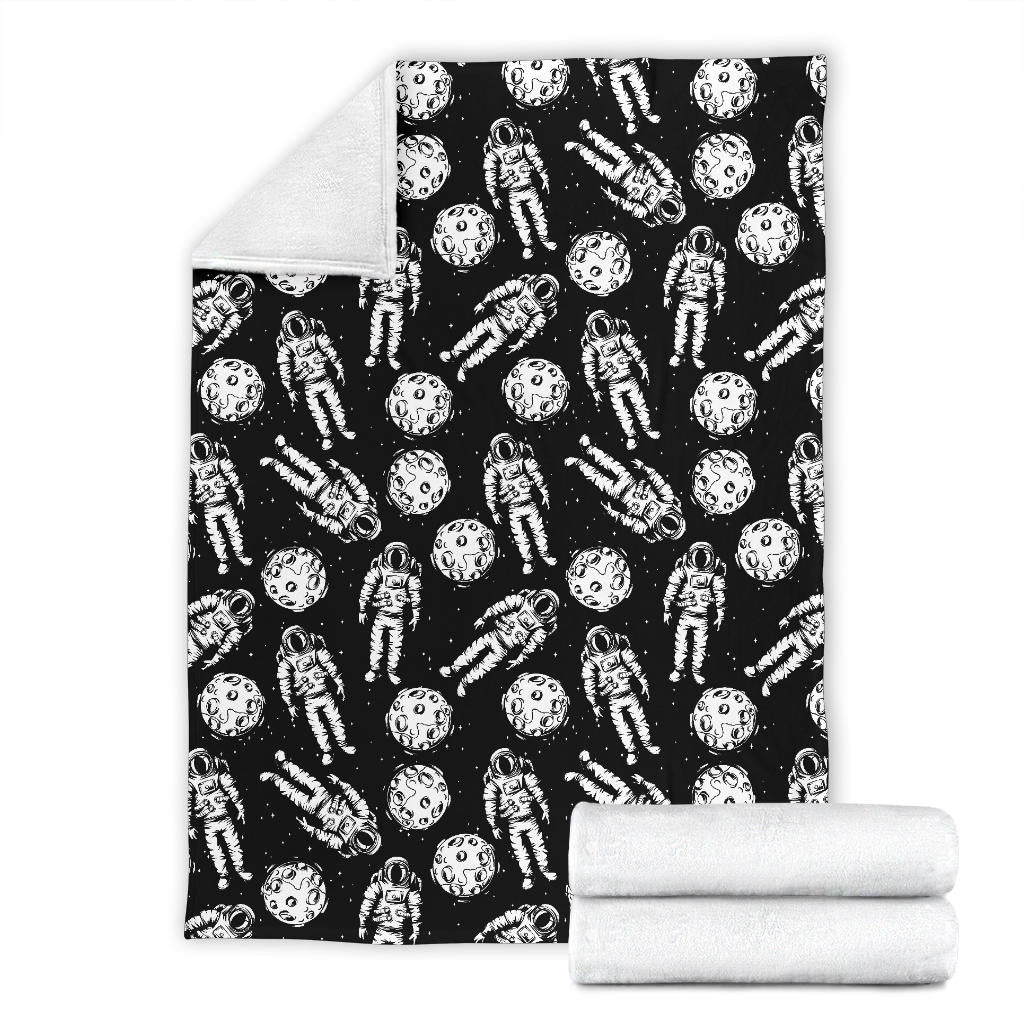 Astronaut Pattern Print Design 03 Premium Blanket