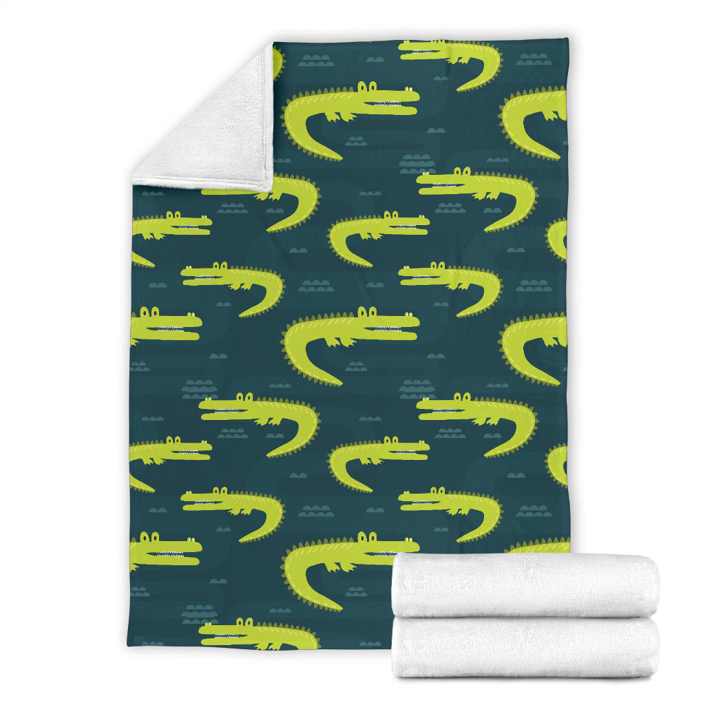 Alligator Pattern Print Design 03 Premium Blanket