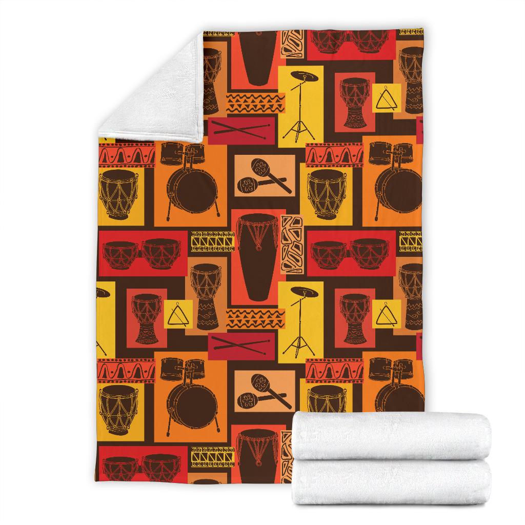 Percussion Pattern Print Design 02 Premium Blanket