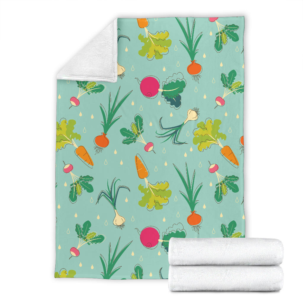 Radish Pattern Print Design A01 Premium Blanket