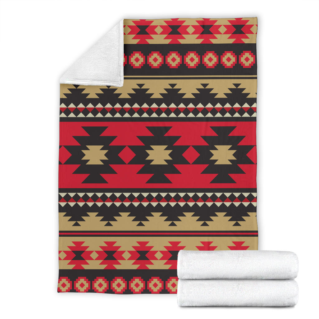 Navajo Pattern Print Design A04 Premium Blanket