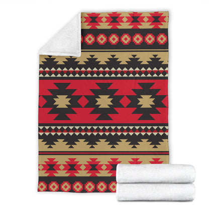 Navajo Pattern Print Design A04 Premium Blanket