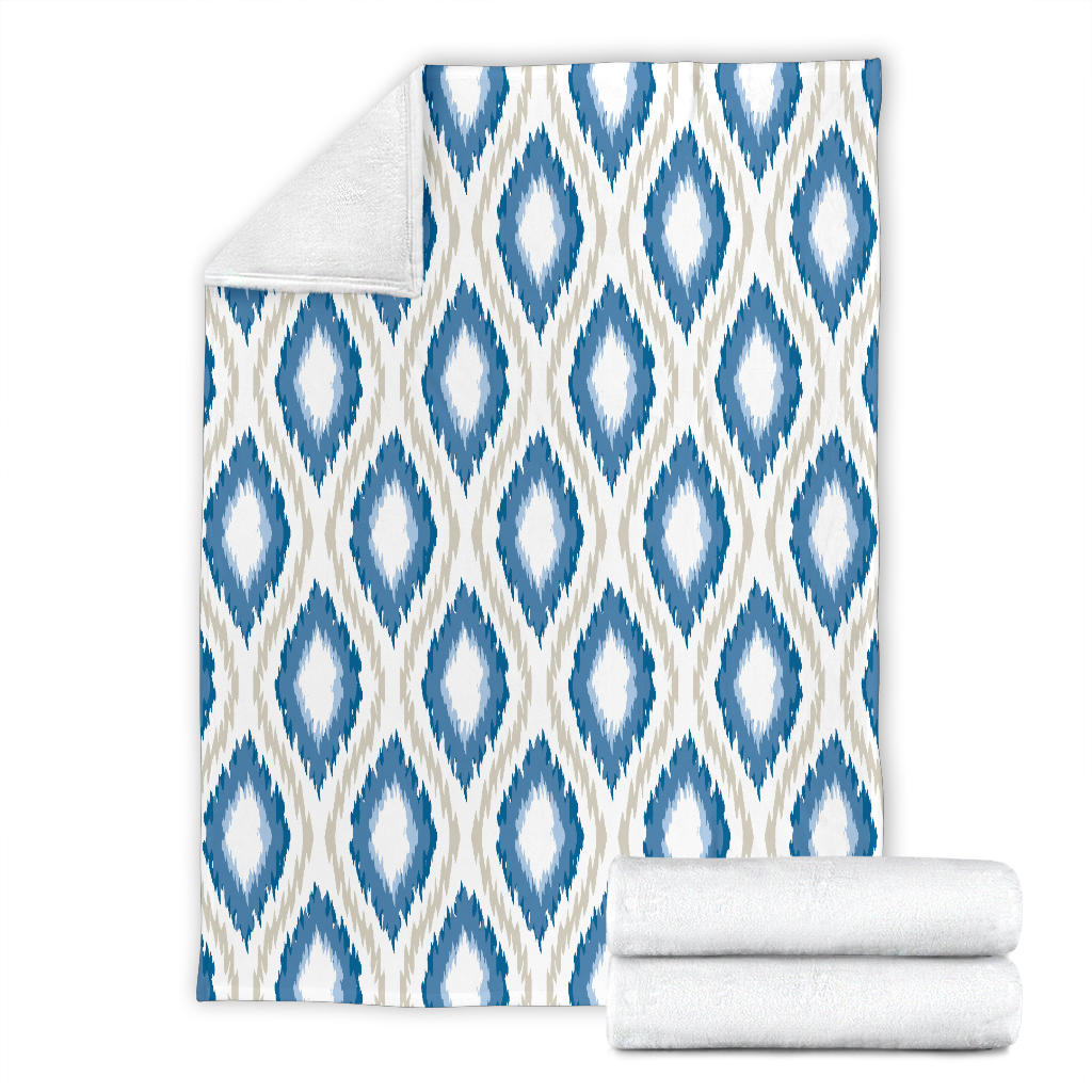 Ikat Pattern Print Design 02 Premium Blanket