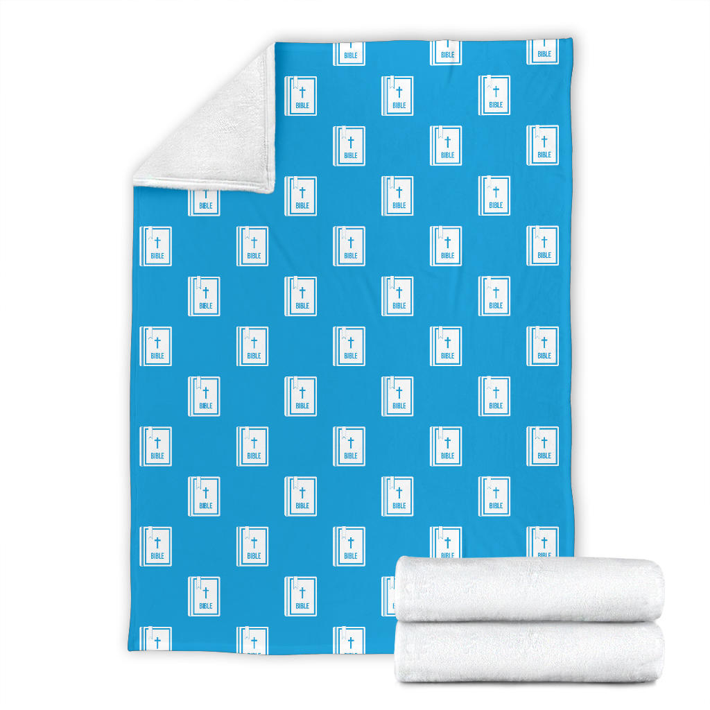Bible Pattern Print Design 02 Premium Blanket
