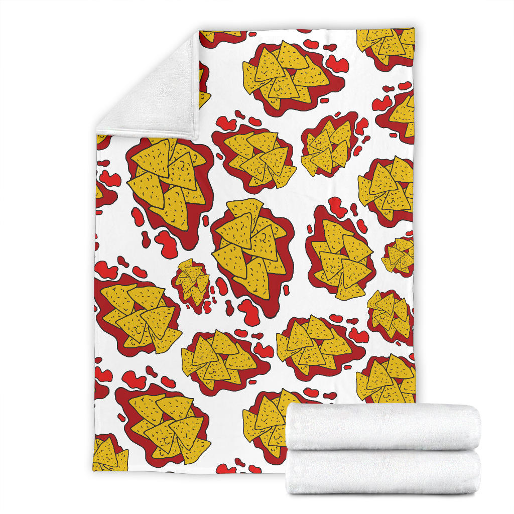 Nachos Pattern Print Design A03 Premium Blanket