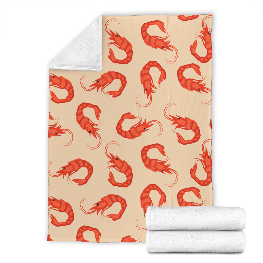 Prawn Pattern Print Design 02 Premium Blanket