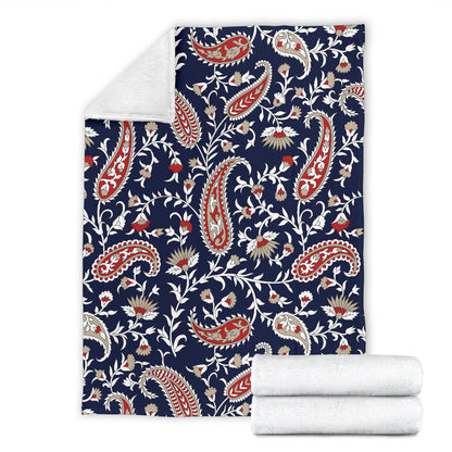 Paisley Pattern Print Design A05 Premium Blanket