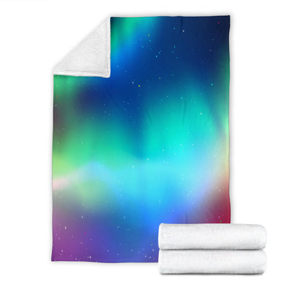 Aurora Borealis Pattern Print Design 02 Premium Blanket