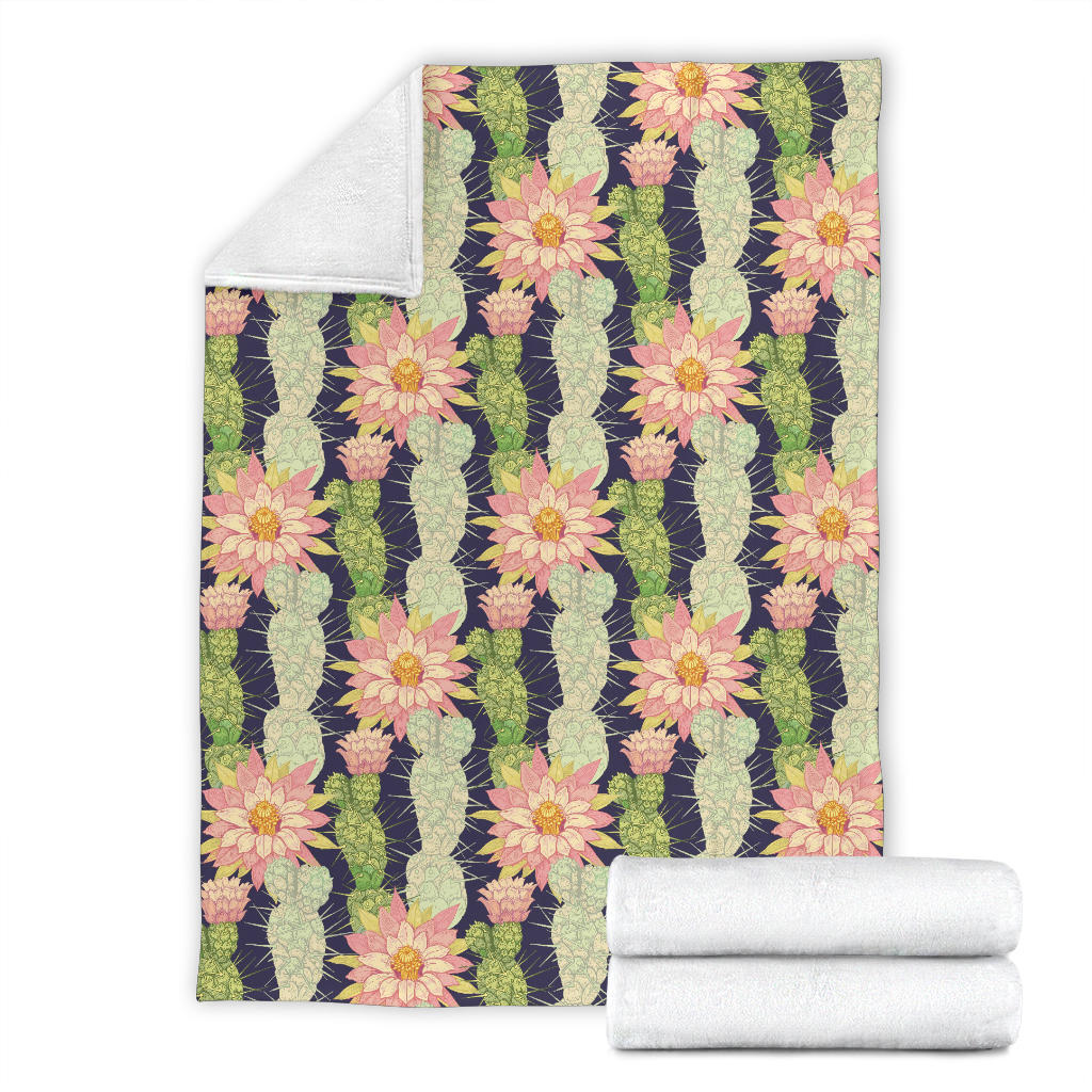 Cactus Pattern Print Design 01 Premium Blanket