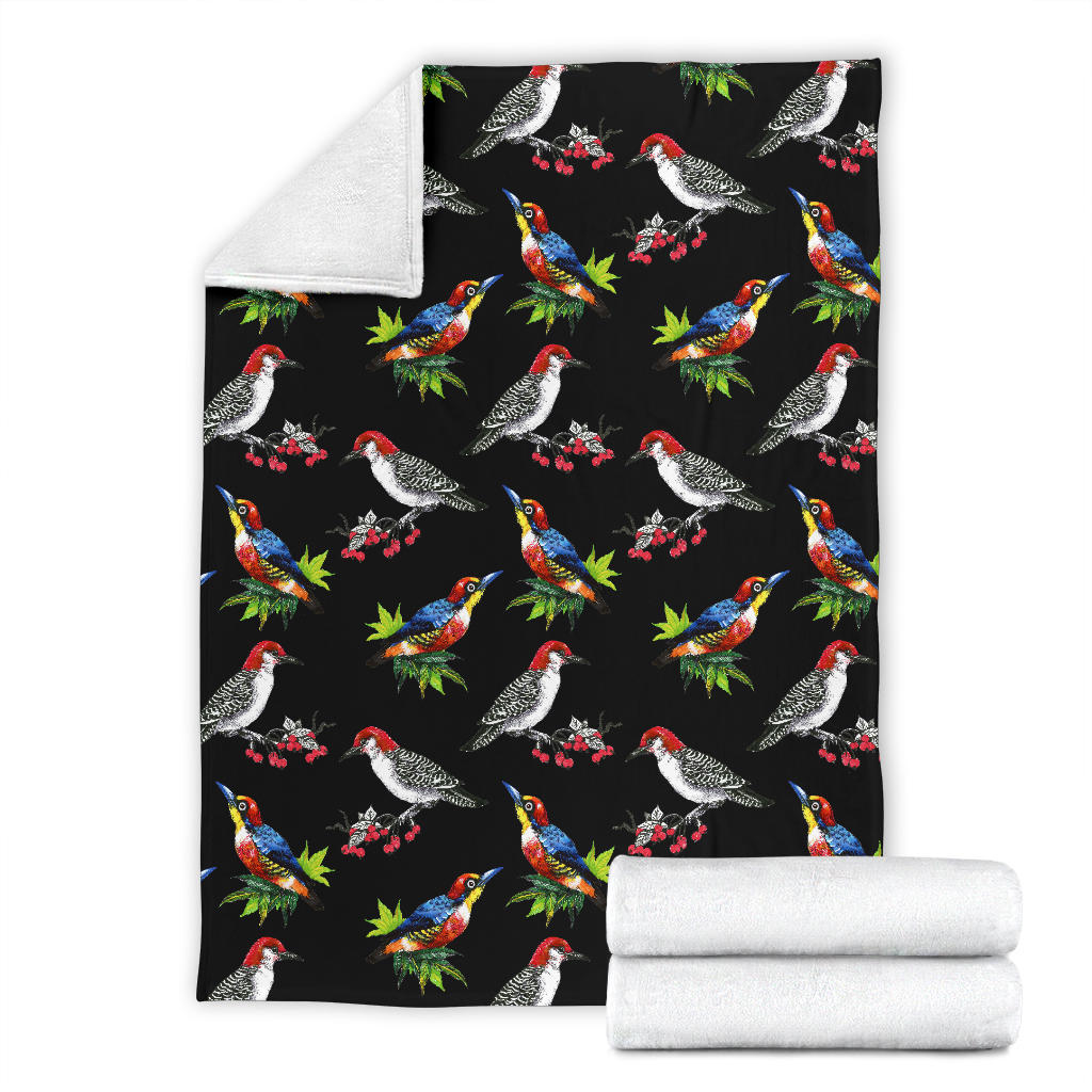 Birds Pattern Print Design 06 Premium Blanket