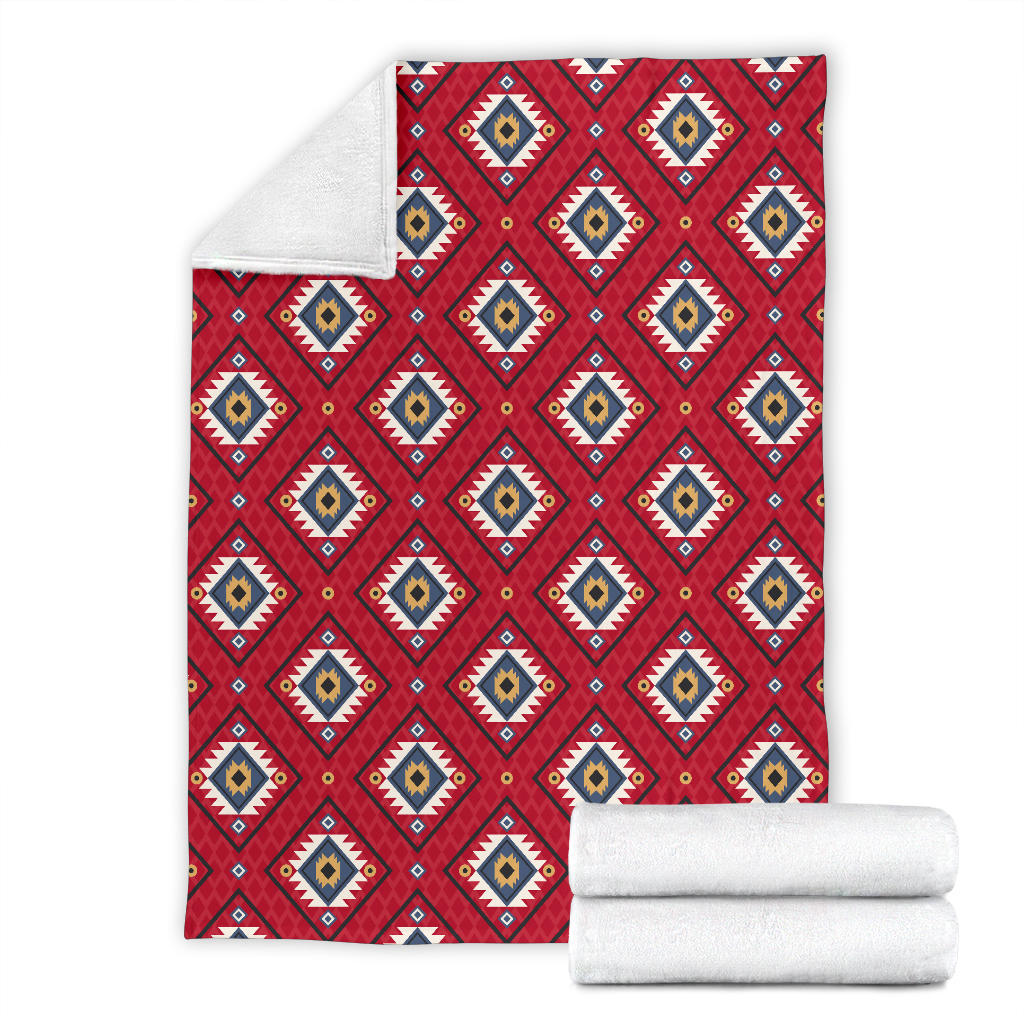 Aztec Pattern Print Design 10 Premium Blanket