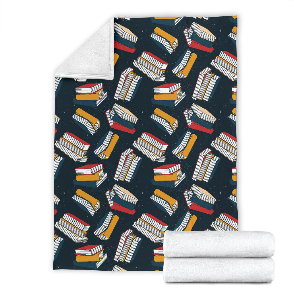 Book Pattern Print Design 07 Premium Blanket