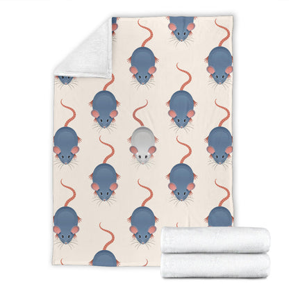 Rat Pattern Print Design 03 Premium Blanket