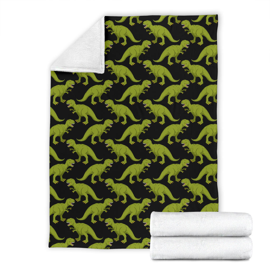 T Rex Pattern Print Design A02 Premium Blanket