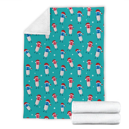 Pill Pattern Print Design A03 Premium Blanket