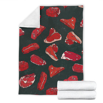 Meat Pattern Print Design 01 Premium Blanket