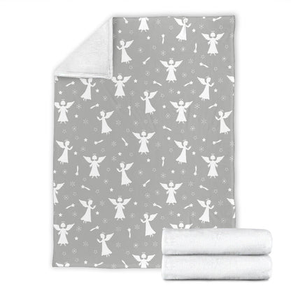 Angel Pattern Print Design 03 Premium Blanket
