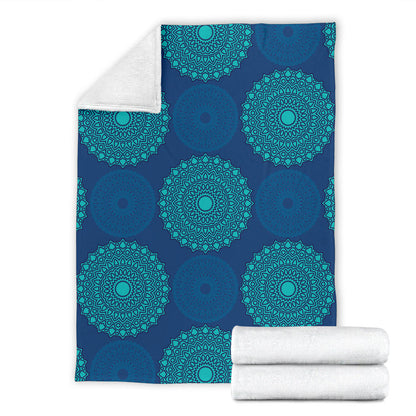Medallion Pattern Print Design 04 Premium Blanket