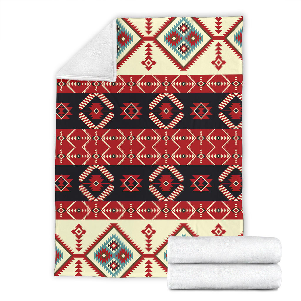 Navajo Pattern Print Design A05 Premium Blanket