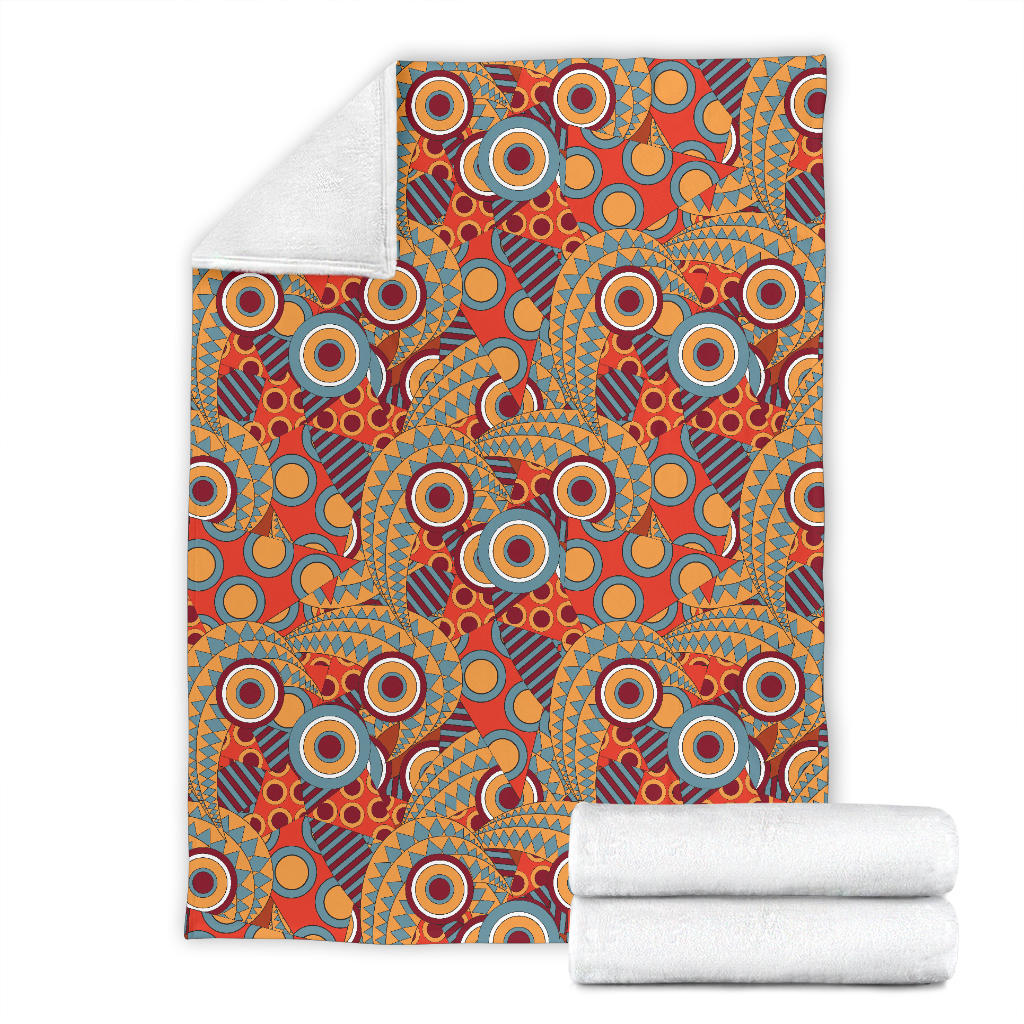 African Pattern Print Design 06 Premium Blanket