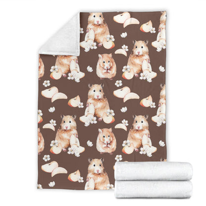 Hamster Pattern Print Design 03 Premium Blanket