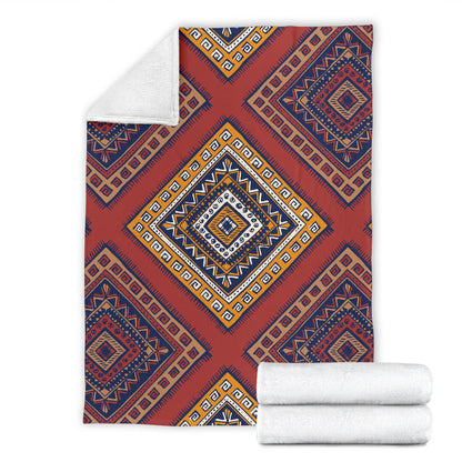 Native Pattern Print Design A06 Premium Blanket