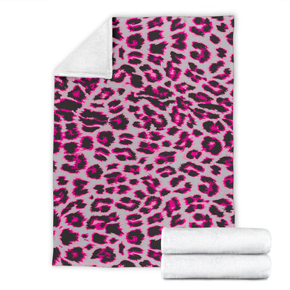 Leopard Pattern Print Design 02 Premium Blanket
