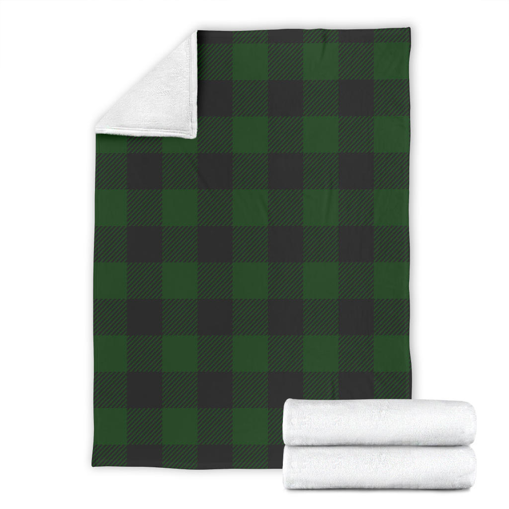 Buffalo check Green Pattern Print Design 02 Premium Blanket