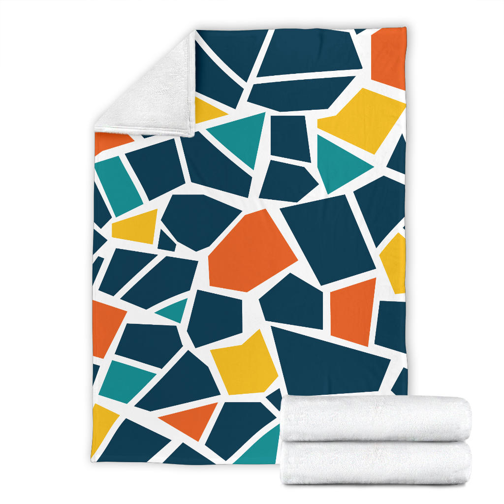 Mosaic Pattern Print Design 02 Premium Blanket