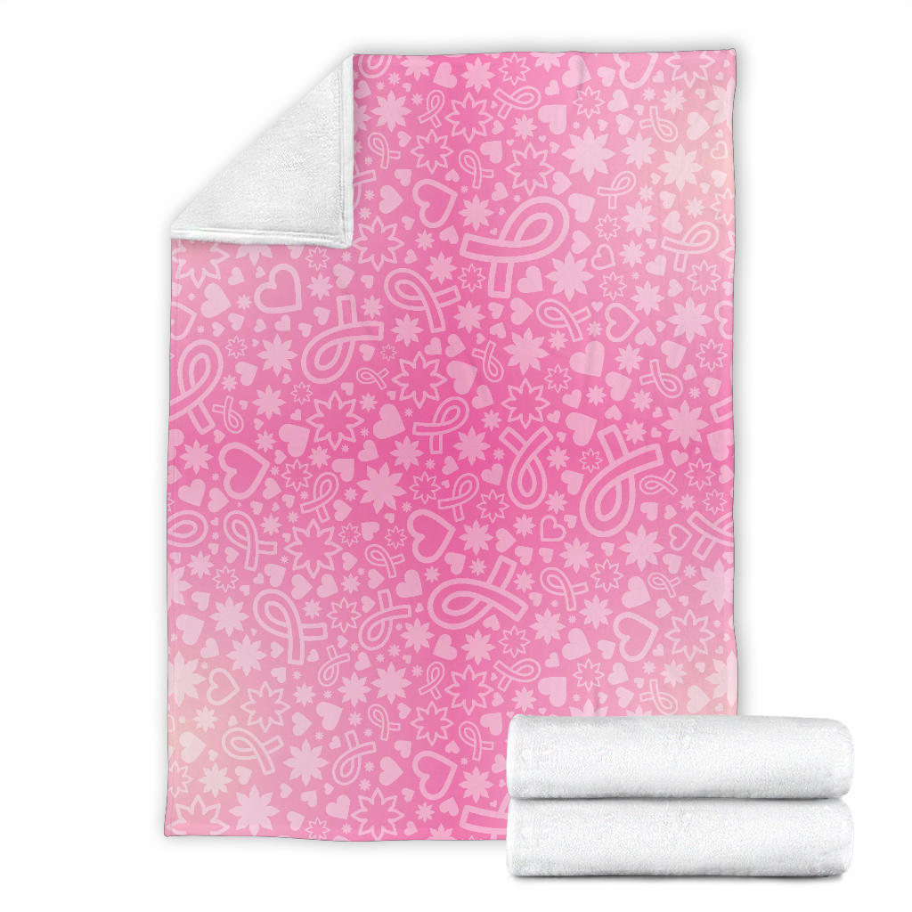 Breast cancer Pattern Print Design 02 Premium Blanket