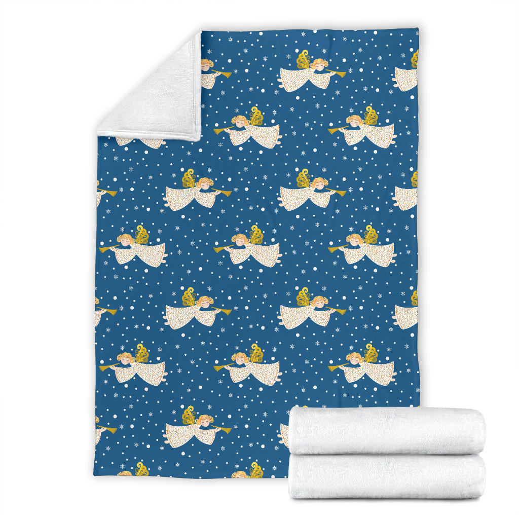 Angel Pattern Print Design 08 Premium Blanket