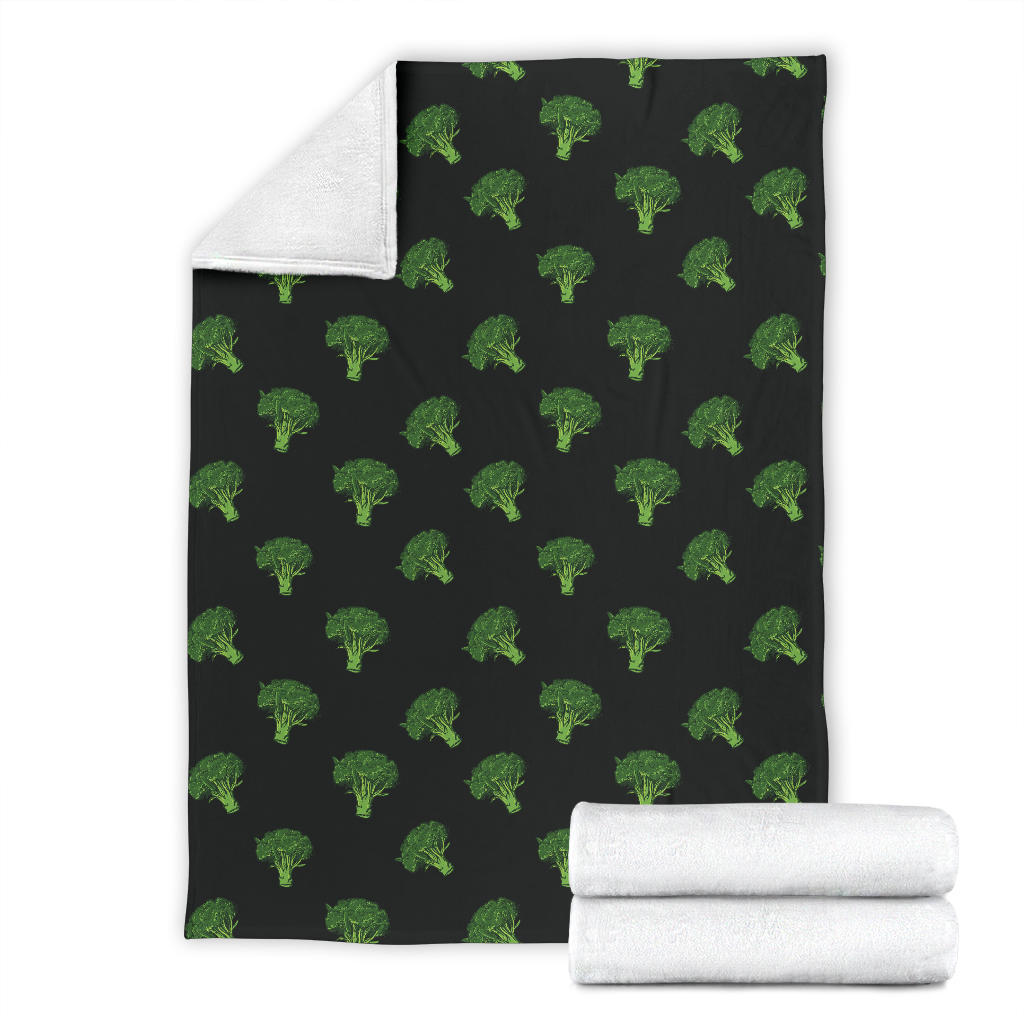 Broccoli Pattern Print Design 04 Premium Blanket