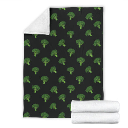 Broccoli Pattern Print Design 04 Premium Blanket