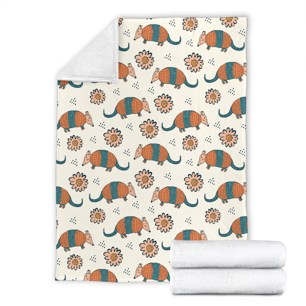 Armadillo Pattern Print Design 02 Premium Blanket