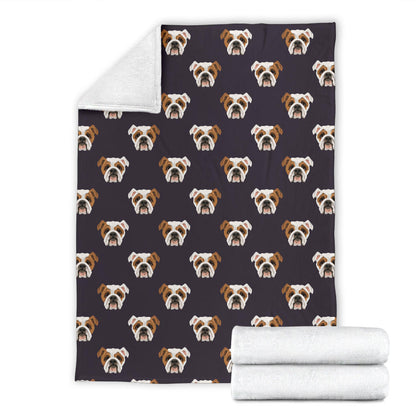 Bulldogs Pattern Print Design 03 Premium Blanket