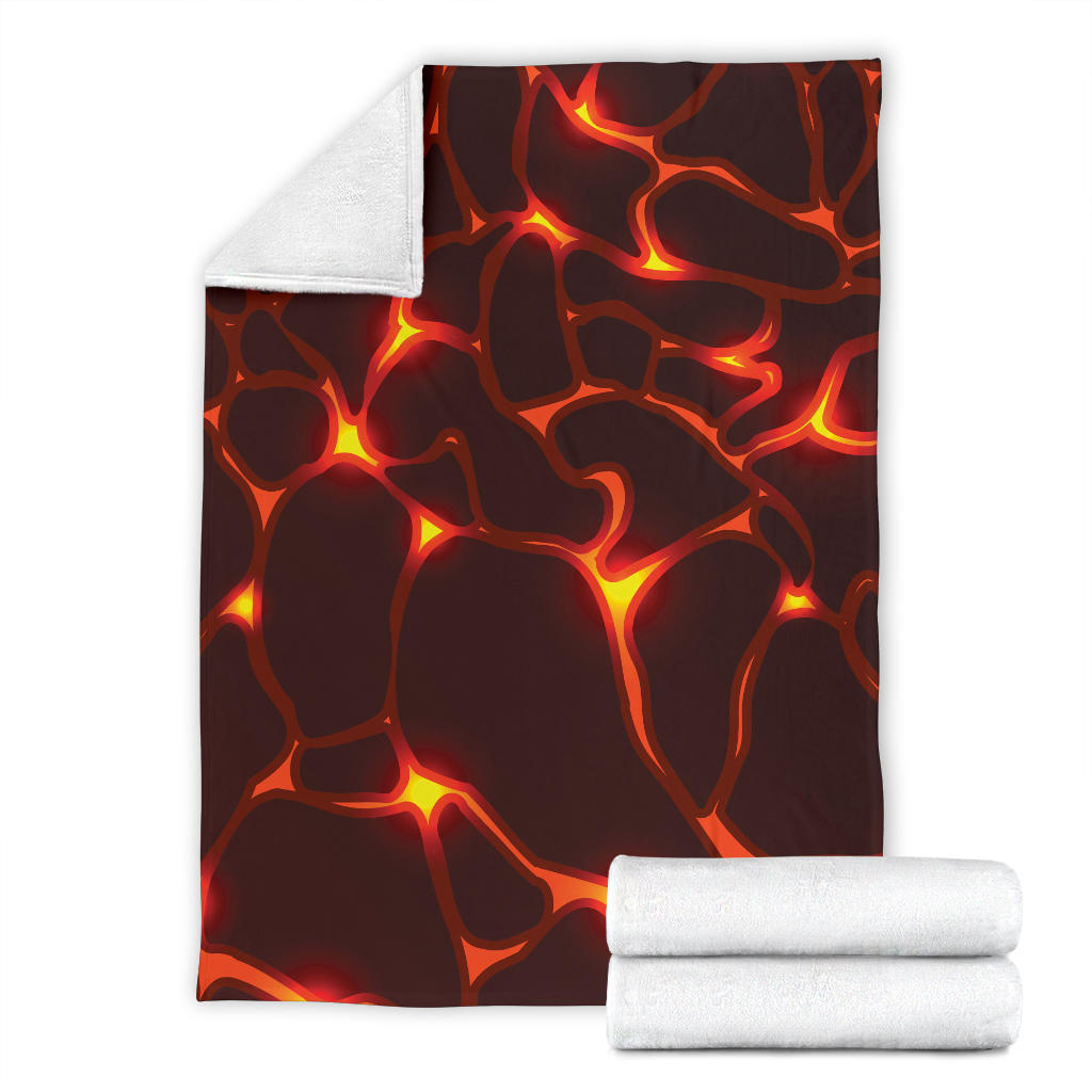 Lava Pattern Print Design 02 Premium Blanket