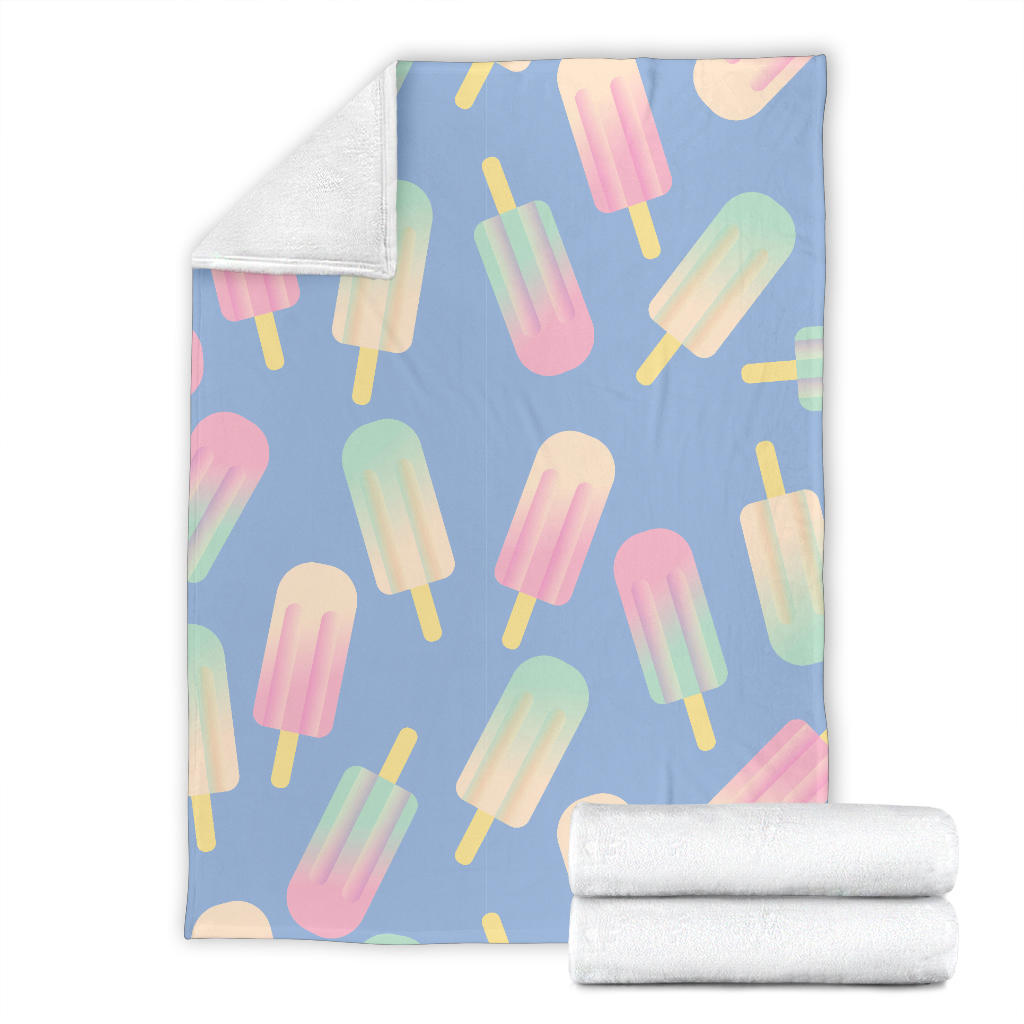 Ice Cream Pattern Print Design 05 Premium Blanket