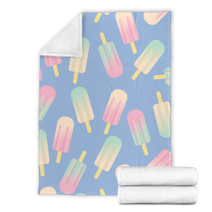 Ice Cream Pattern Print Design 05 Premium Blanket
