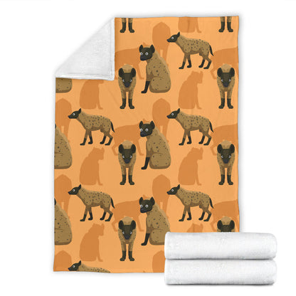 Hyena Pattern Print Design 01 Premium Blanket